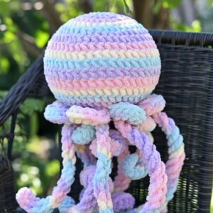 Chonky Jellyfish Crochet Pattern | Super Chunky Plush Amigurumi PDF Digital Download
